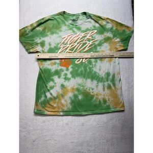 Stranger Things Shirt 3X Tiger Pride '86 Green Tie Dye Cotton Tee